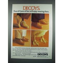 1980 Decoys Shoes Ad - 3 Out of 4 Will Enjoy Wearing