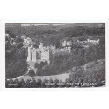 View from the SE of Arundel Castle Postcard West Sussex