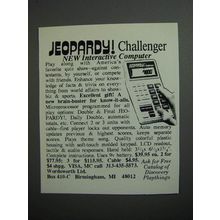 1989 Jeopardy! Challenger Computer Ad