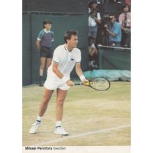 Mikael Pernfore Sweden Swedish Tennis Champion Rare Wimbledon Postcard
