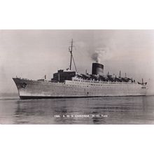 RMS Caronia Real Photo Old Postcard