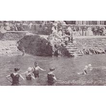 Mixed Bathing Isle Of Man Antique Postcard
