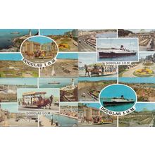 Douglas Isle Of Man 4x 1960s Transport Multi View Postcard s