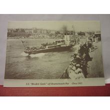 S.S. BRODICK CASTLE OF THE PIER, BOURNEMOUTH unused reproduction postcard #