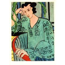 Matisse The Hungarian Girl In A Green Blouse Painting Postcard