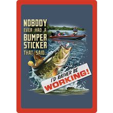Fishin-Bumper Sticker Sign
