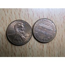 2008 USA 1 Cent Lincoln Memorial Coin