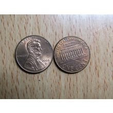 2008d USA 1 Cent Lincoln Memorial Coin
