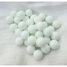 OPAQUE WHITE - 25 Beautiful Shiny Solid Colour Glass Marbles, Brand New, 14mm