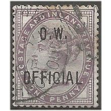 1896 O33 1d Lilac Office of Works Official Fine Used . .. .