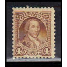 709 4c George Washington Barely Clears MNH Z0624
