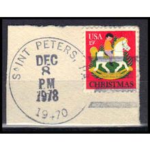 Used 1769 15c Hobby Horse Saint Peters, PA. E1893