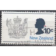 New Zealand 1970 Michel 528Z O Cote (2005) 0.25 Euro Armoirie Reine Elizabeth II