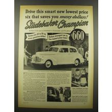 1939 Studebaker Champion Club Sedan Ad - Drive This