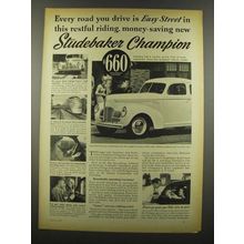 1939 Studebaker Champion Coupe Ad - Easy Street