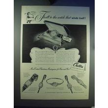 1946 Croton Aquamatic Watch Ad - Winds Itself