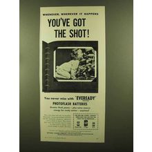 1956 Eveready Photoflash Batteries Ad - Got the Shot