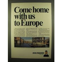 1965 Air France Ad - Come Home With Us to Europe