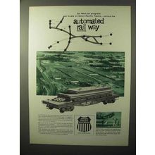1964 Union Pacific Railroad Ad - Go West for Progress