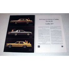 1977 Cadillac Fleetwood, Coupe deVille, Sedan Car Ad