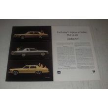 1977 Cadillac Fleetwood Brougham, Coupe DeVille and Sedan deVille cars Ad