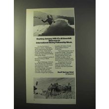 1977 Banff Springs Hotel Ad - International Skiing