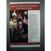 1991 State Farm Insurance Ad - Hilda Hobson's Students