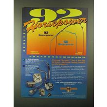 1992 Custom Chrome Motorcycle Parts Ad - 92 Horsepower