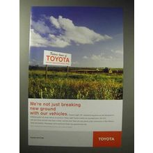 2004 Toyota Ad - Not Just Breaking Ground with Vehicles
