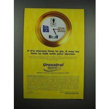 2006 Sanofi Aventis Uroxatral Ad - If Always Time To Go