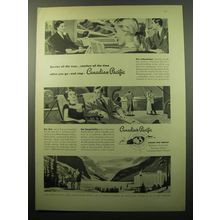 1950 Canadian Pacific Ad - Service all the way.. comfort all the time