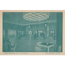 Grande Albergo Etna Antique Italian Hotel Ballroom Postcard