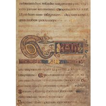 Book Of Kells Folio St Mark Breves Causae 13R Postcard