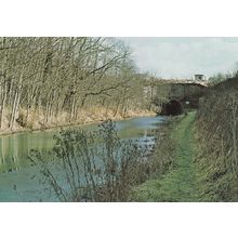 Kennet & Avon Canal Savernake Bruce Tunnel Boat Postcard