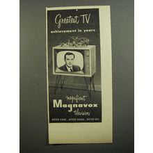 1952 Magnavox Television Ad - Greatest TV Achievement in years