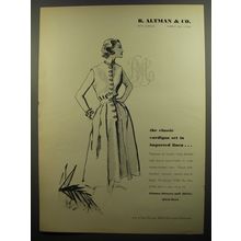 1952 B. Altman & Co. Separates by Suellen Ad - The classic cardigan set