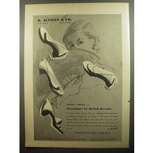 1952 B. Altman & Co. British Brevitts Gossamines Shoes Ad - Fashion's whisper