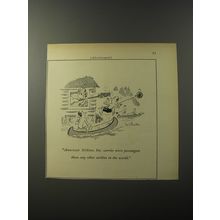 1953 American Airlines Advertisement - Canoe