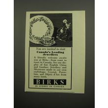 1955 Birks Jewellers Ad - You are invited to visit Canada's leading jewellers