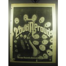 1974 Nazereth Loud 'n' Proud Album Ad - The new Nazereth Album on A&M records