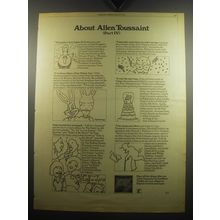 1975 Allen Toussaint Southern Nights Album Ad - About Allen Toussaint (Part IV)
