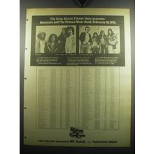 1974 The King Biscuit Flower Hour Ad - Mountain, The Climax Blues Band