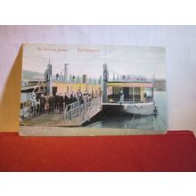 FLOATING BRIDGE, SOUTHAMPTON. used antique postcard 1907 pm =