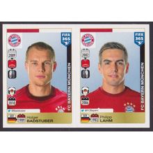 Panini Stickers - 2016 FIFA 365 #464 (464 - 465) Badstuber - Lahm (FC Bayern)