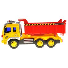 Friction Powered Dump Truck Toy With Lights And Sound