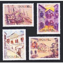 Macao Macau Paintings by Herculano Estorninho 4v 1996 MNH SG#925-928 Sc#812-815