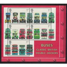 Great Britain 150th Anniversary of First Double-decker Bus MS 2001 MNH