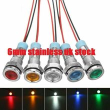 10 x 6mm LED Indicator Light S/STEEL