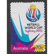 AUS 2015 70c (S/A) 'NETBALL WORLD CUP' FINE USED (EBID64-202)