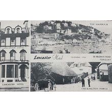 Lancaster Hotel Torquay Real Photo Postcard